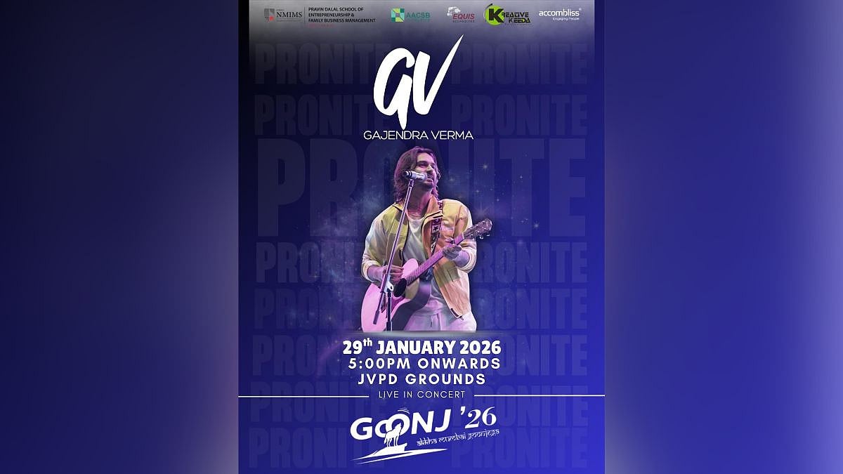 Mumbai: Gajendra Verma Set To Light Up Goonj Pro-Nite 2026, NMIMS’ Fast-Growing College Fest 