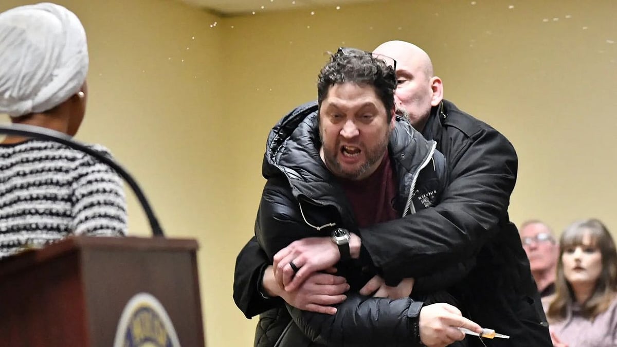 US Lawmaker Ilhan Omar Sprayed With Unknown Liquid At Minneapolis Town Hall; Video Viral