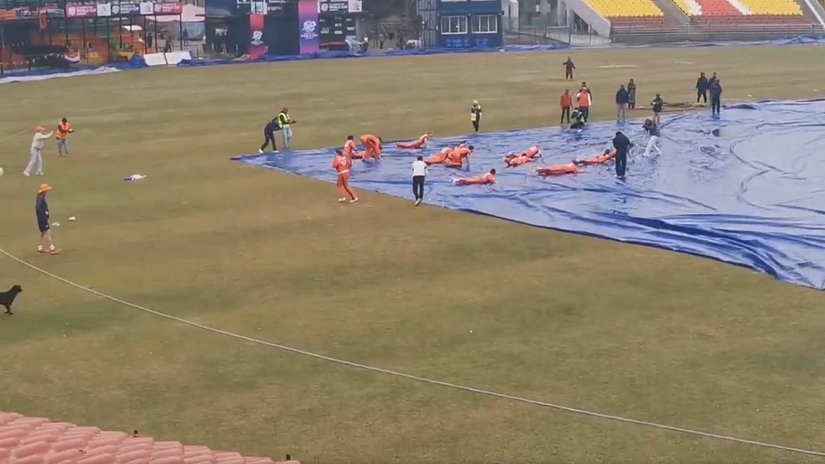 Netherlands Women Qualify For ICC T20 World Cup 2026; Players Slide On Rain-Soaked Pitch Cover To Celebrate | Watch VIDEO 