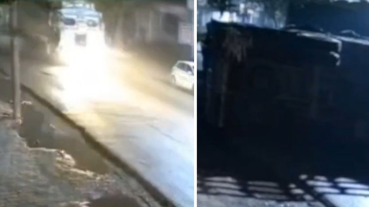 UP Accident Video: Speeding Truck Crashes Into Another In Bijnor; Drivers Severely Injured