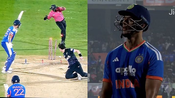 Unlucky! Shivam Dube Show In IND Vs NZ 4th T20I Ends After Harshit Rana's Shot Leads To Unfortunate Run Out | VIDEO 
