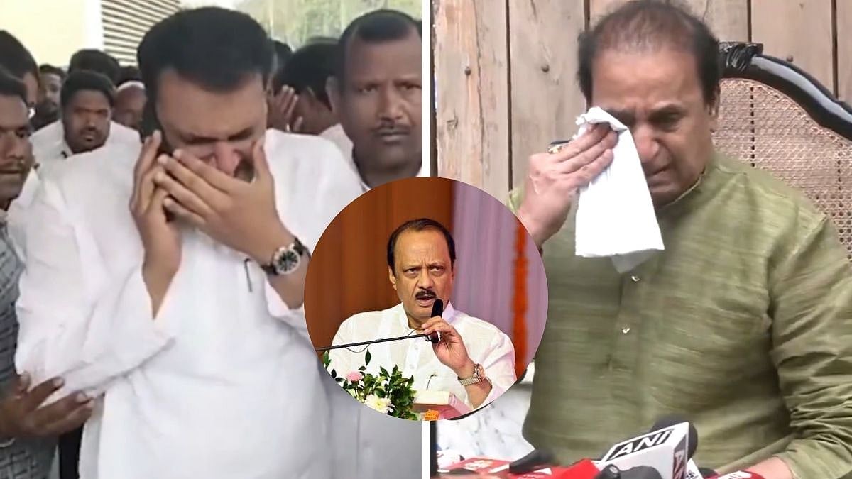 Ajit Pawar No More: Yugendra Pawar, Anil Deshmukh Break Down On Camera; Visuals Show NCP Leaders Grieving 