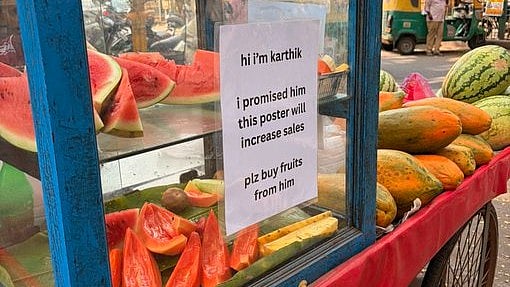 ‘Peak Bengaluru’ Moment: Viral Fruit Cart Poster Is the Internet’s New Favourite Post 