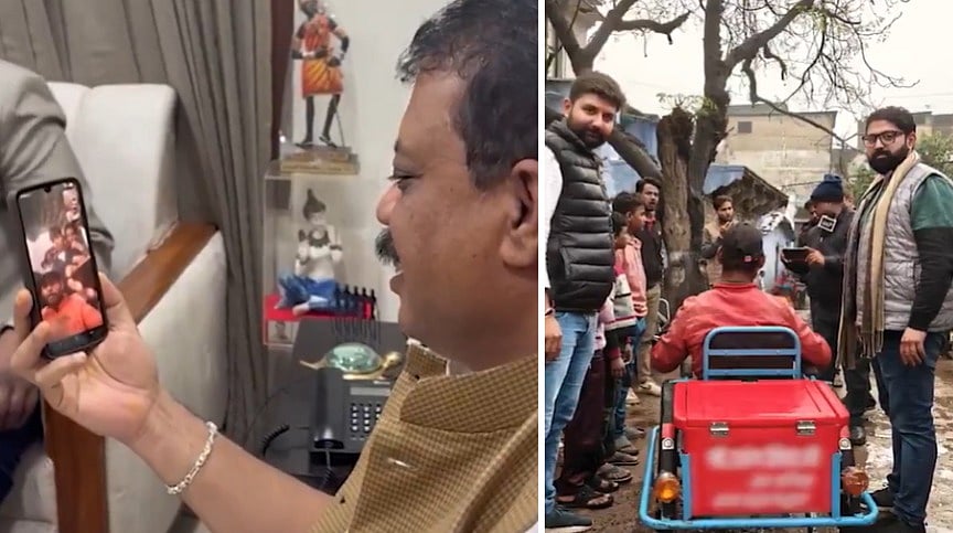 MP News: 'Main Bahut Khush Hoon' Umang Singhar Gifts Tricycle To Divyang Man Struggling Since Two...