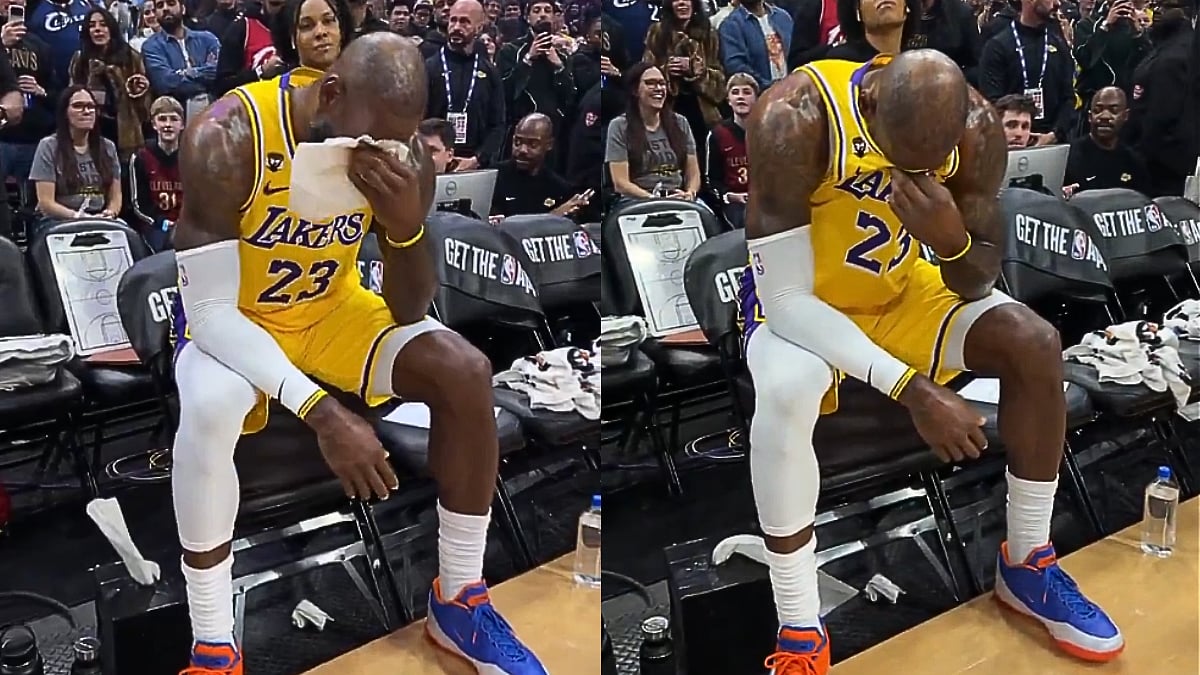 LeBron James Breaks Down In Tears As Cavaliers Play Emotional Tribute Honouring His Cleveland Legacy; Video 