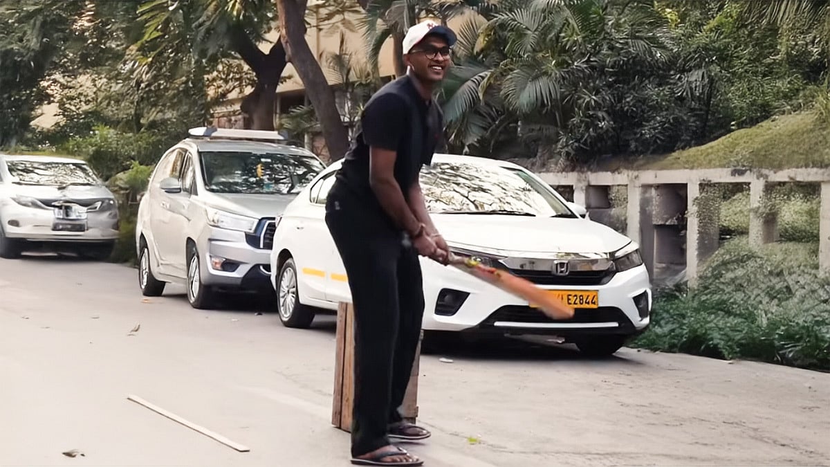 Gujarat Titans Star Sai Sudharsan Spotted Playing Gully Cricket With Fans In Mumbai Amid Injury...