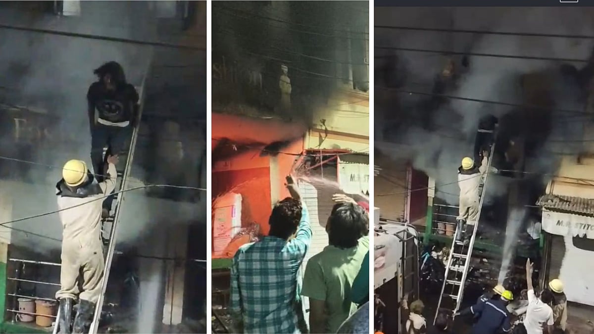 Indore News: 25 Trapped After Massive Fire Breaks Out In 3-Storey Building; Firefighters Rescue 10,...