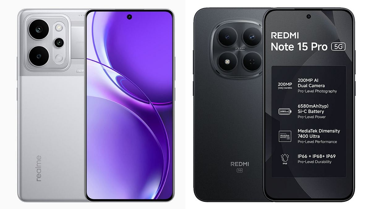 Realme P4 Power 5G vs Redmi Note 15 Pro 5G: Price in India, Specifications Compared 