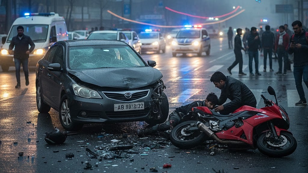 MP News: 2 Contract Workers Killed After Creta Crashes Near Dev River Bridge In Balaghat