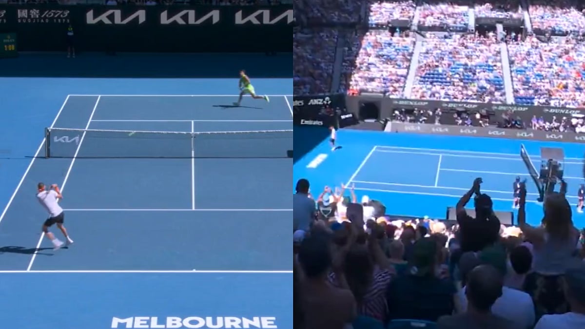 Melbourne Crowd Goes Wild As Alexander Zverev Wins Thrilling Rally Against Carlos Alcaraz In Australian Open 2026 Semi-Final; Video 