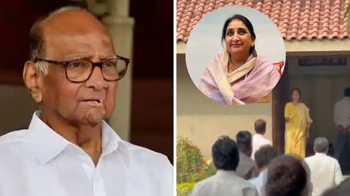 NCP(SP) Leaders Meet Sharad Pawar In Baramati, Amid Preparations Of Sunetra's Swearing-In As Deputy CM In Mumbai 