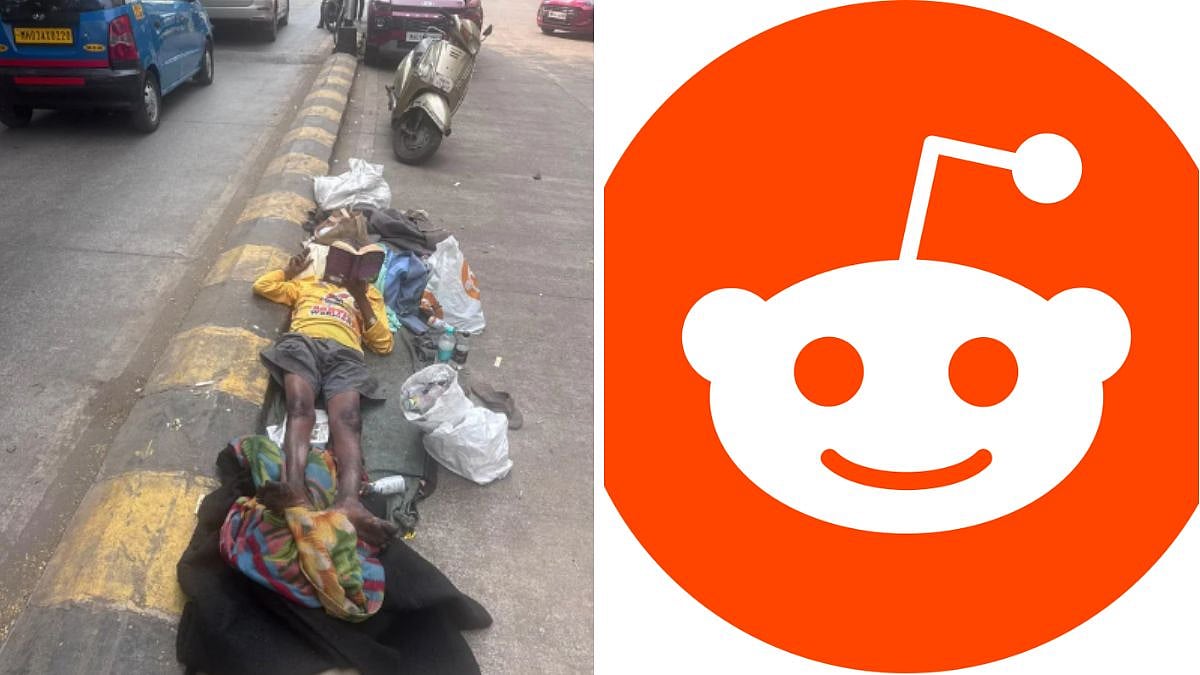 Mumbai: Viral Reddit Post Shows 'Beggar' Reading Sidney Sheldon Book While Smoking Beedi, Sleeping Roadside; Netizens Amused 