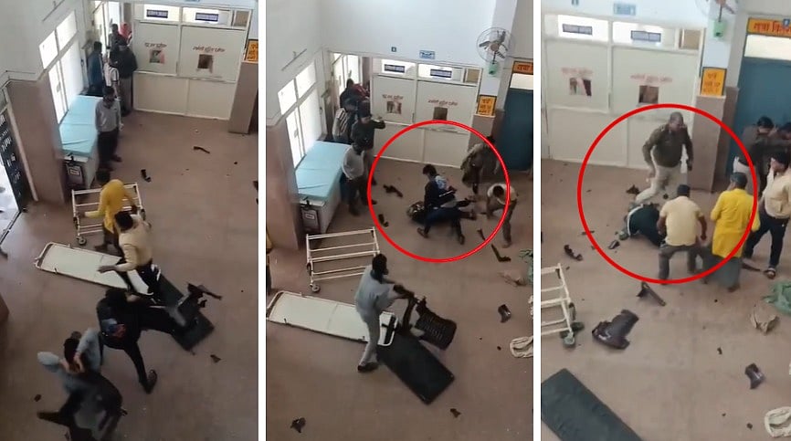 MP News: Chaotic Brawl Breaks Out Between Two Groups At Shivpuri Health Centre; Chairs & Stretchers...