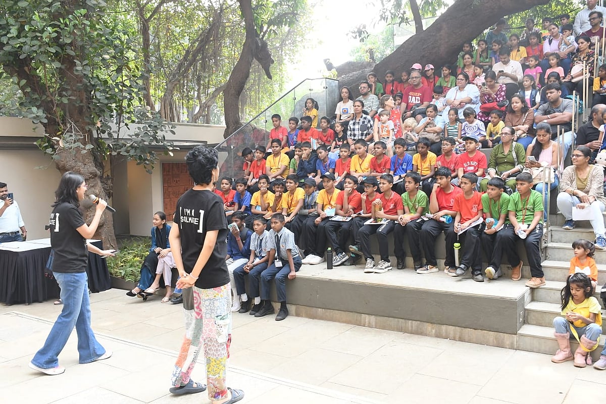 Children's workshop at Kala Ghoda 2026 