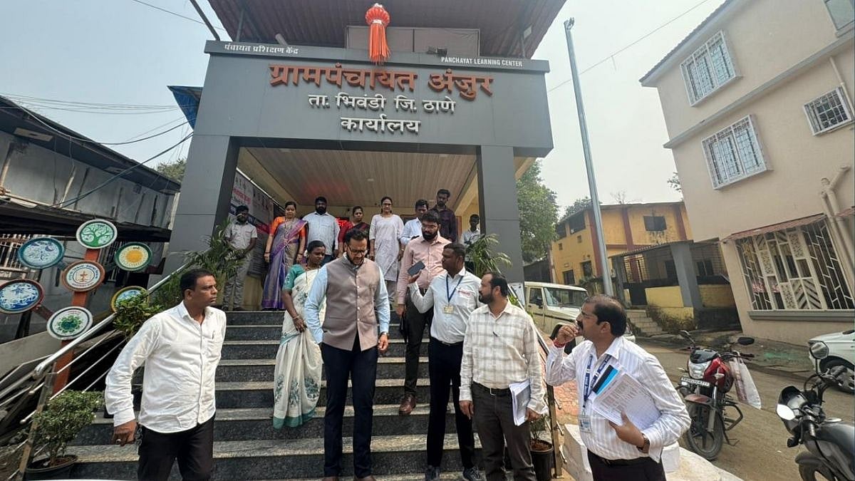 Thane Zilla Parishad CEO Ranjit Yadav Reviews Samriddhi Panchayat Raj Work In Anjur, Assures Support On Key Civic Issues 