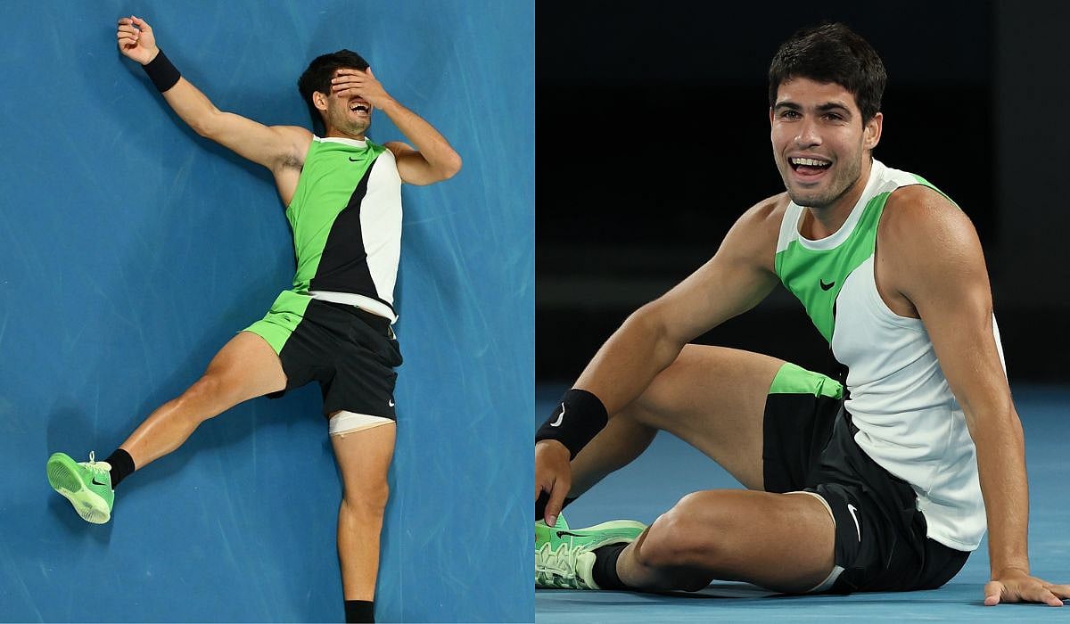 VIDEO: Carlos Alcaraz Collapses On Court In TEARS After Clinching Historic Australian Open 2026 Championship 