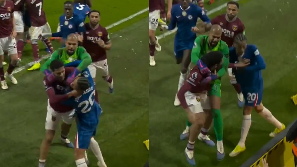 Jean-Clair Todibo Sent Off After Grabbing Joao Pedro's Throat In Heated Chelsea vs West Ham Premier League Clash; Video 