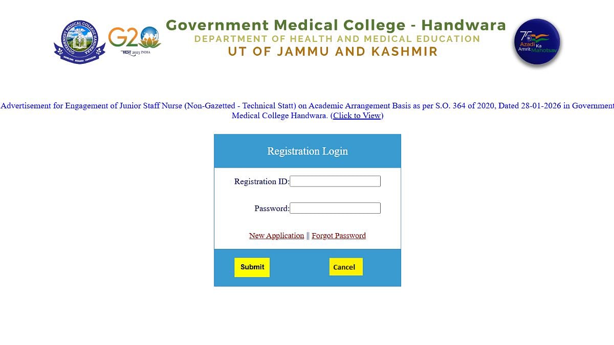 GMCH Handwara Recruitment 2026: Registration Process For 108 Posts Underway; Check Application Fees, Eligibility Criteria Here 