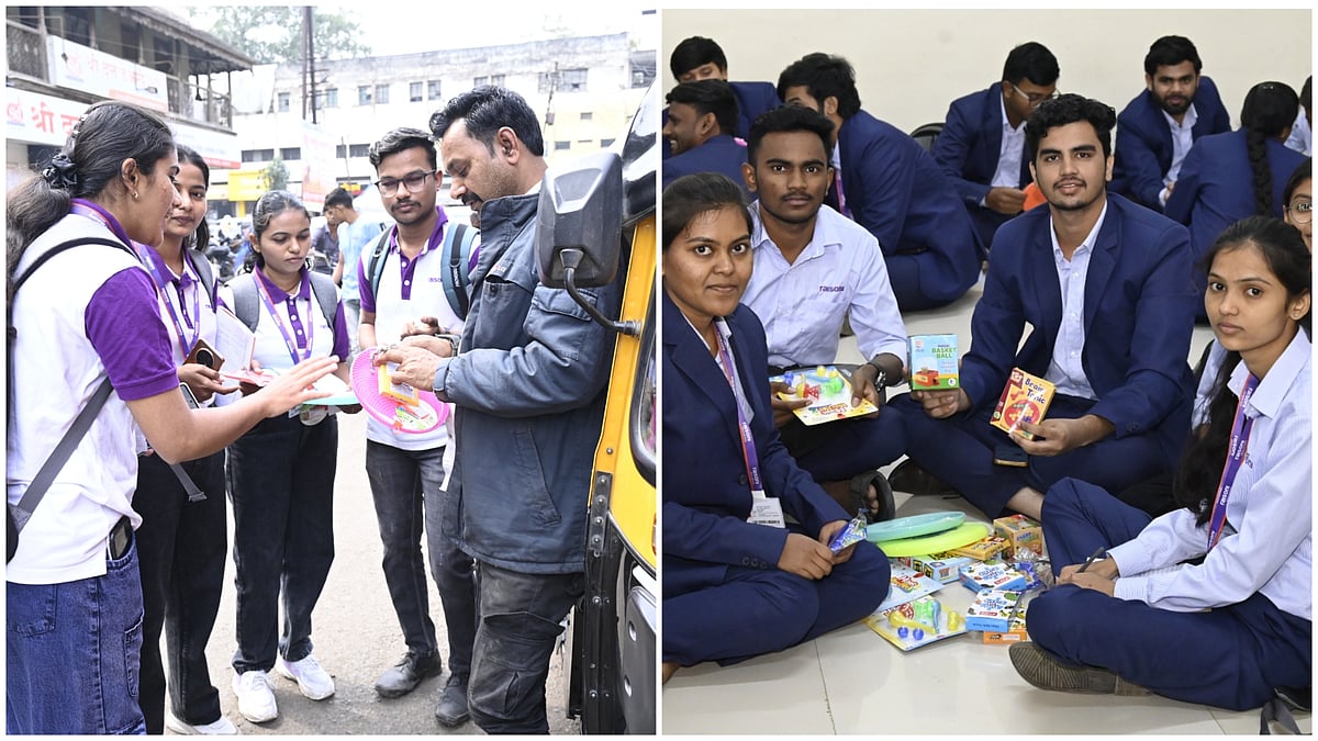 200 Raisoni MBA Students In Jalgaon Take To The Streets To Learn Management Through Real Sales