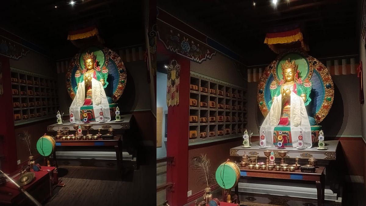 Statue of Buddha inside the Himalayan Arts Gallery
