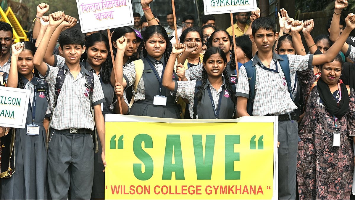 Mumbai News: Wilson College Community Gathers At Azad Maidan To Protest Gymkhana Handover