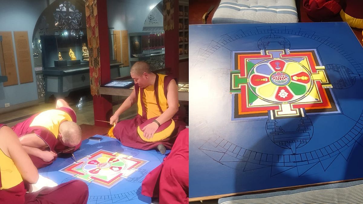 Tibetan Monks Create Stunning Sand Mandala Art At KGAF 2026