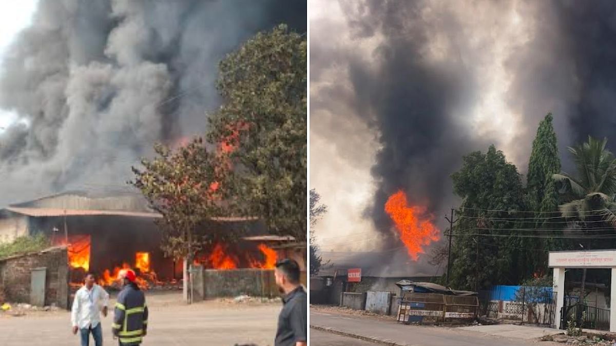 Massive Fire Engulfs Durian Furniture Factory In Palghar, No Casualties Reported 
