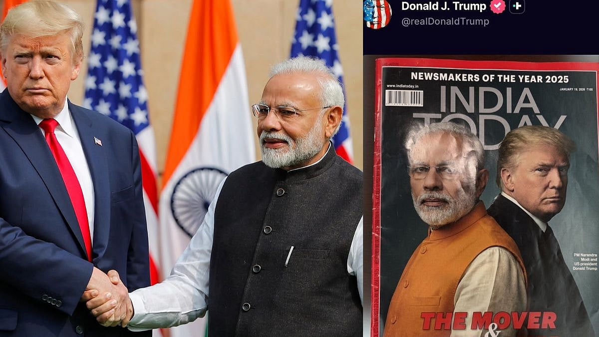US President Donald Trump Speaks To PM Modi, Shares Picture Of Himself Featuring with PM In Magazine...
