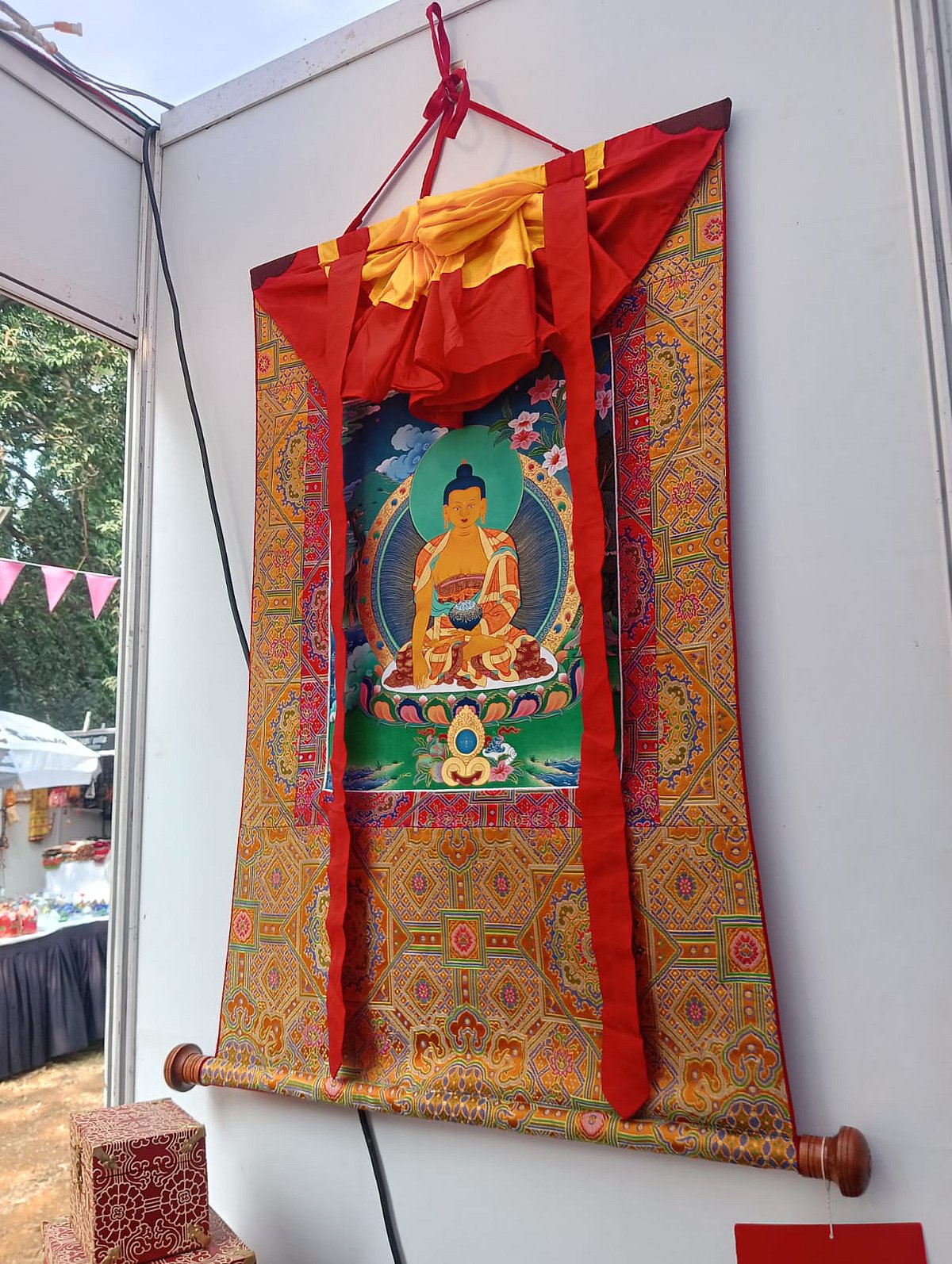 Tibetans' Thangka painting