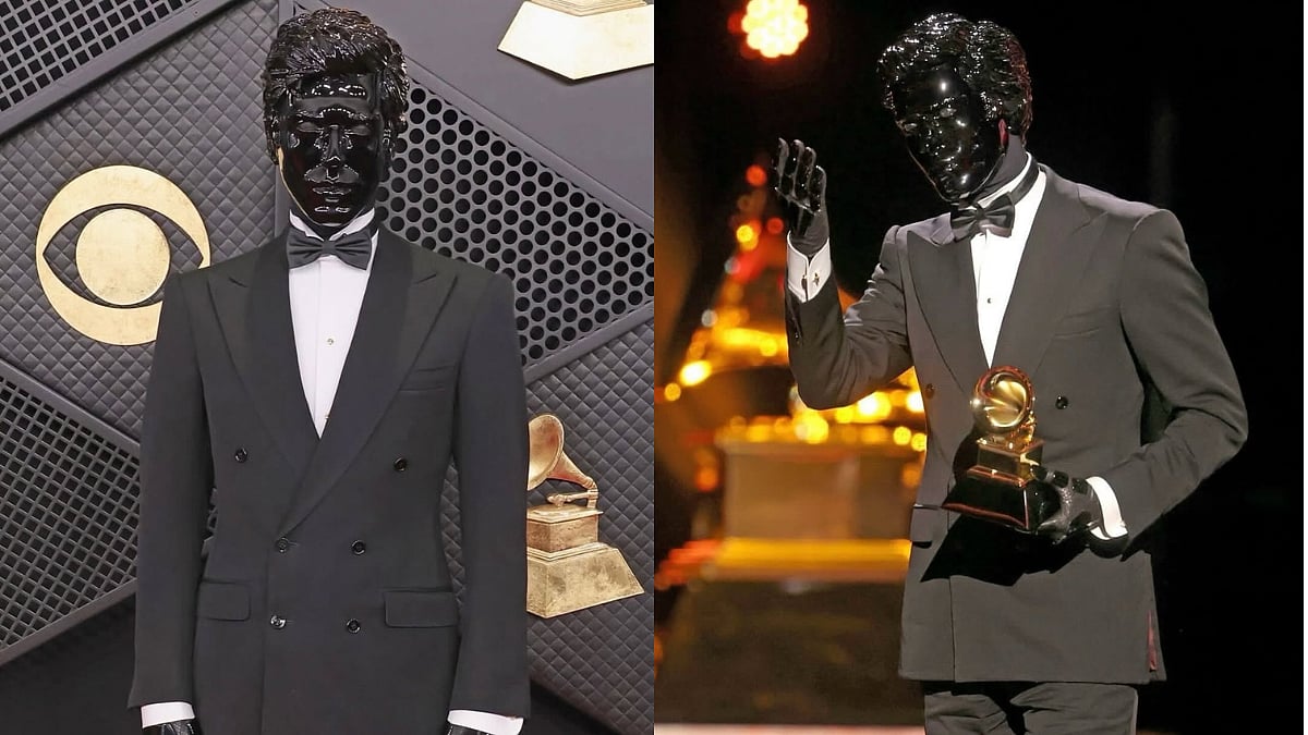 'Who Is He?': Meet The Mystery Man In Black Mask & Suit Going Viral At Grammys 2026 