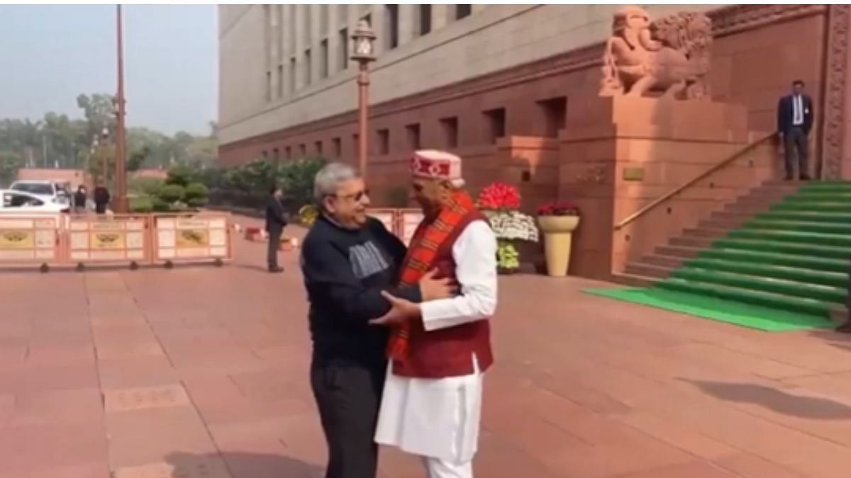 Budget Session 2026: BJP MP Jagdambika Pal & TMC’s Kalyan Banerjee Hug Each Other At Parliament Premises - VIDEO 