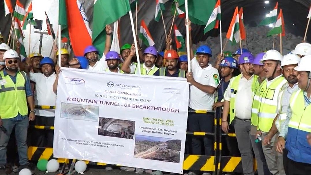 Bullet Train Project Achieves Second Mountain Tunnel Breakthrough In Palghar 