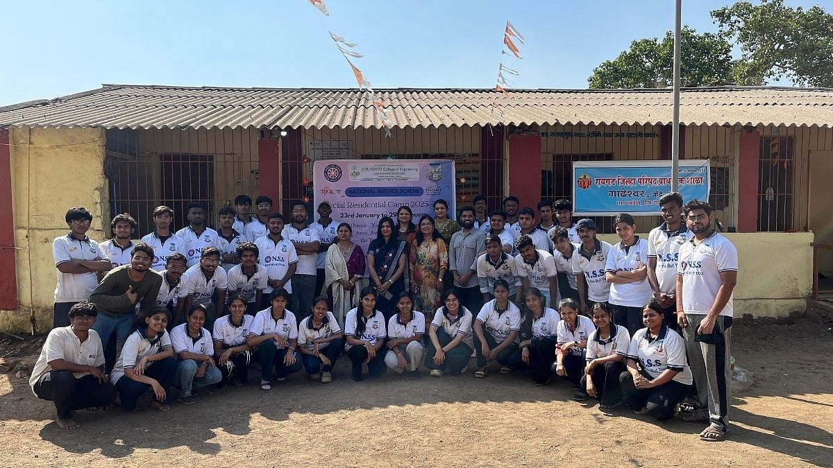 Navi Mumbai News: Saraswati College NSS Organises 7-Day Residential Camp In Gadhe Village To Promote Rural Development And Social Awareness 