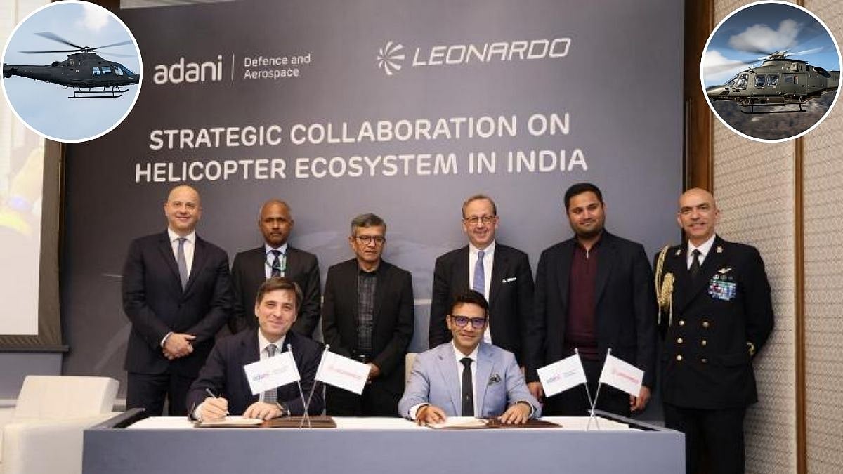 Adani Defence & Aerospace Partners Leonardo To Build Integrated Helicopter Manufacturing Ecosystem In India | VIDEO 