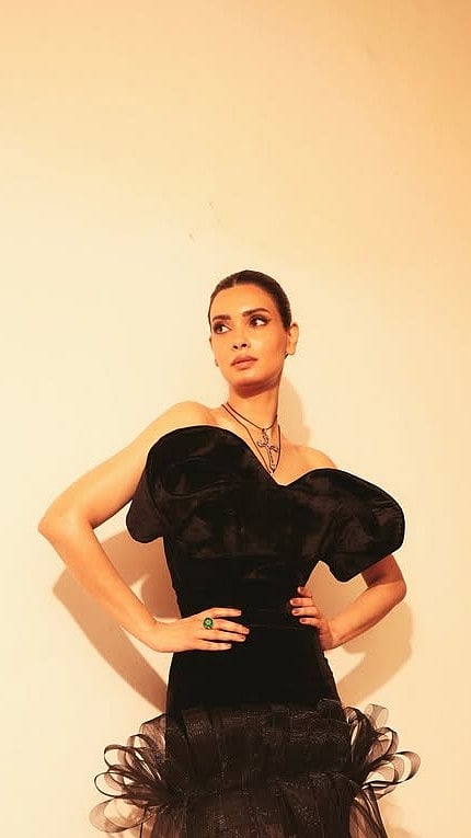 Diana Penty Takes Over Mumbai Event In ₹89,000 Sculpted Dress With Cross Pendant