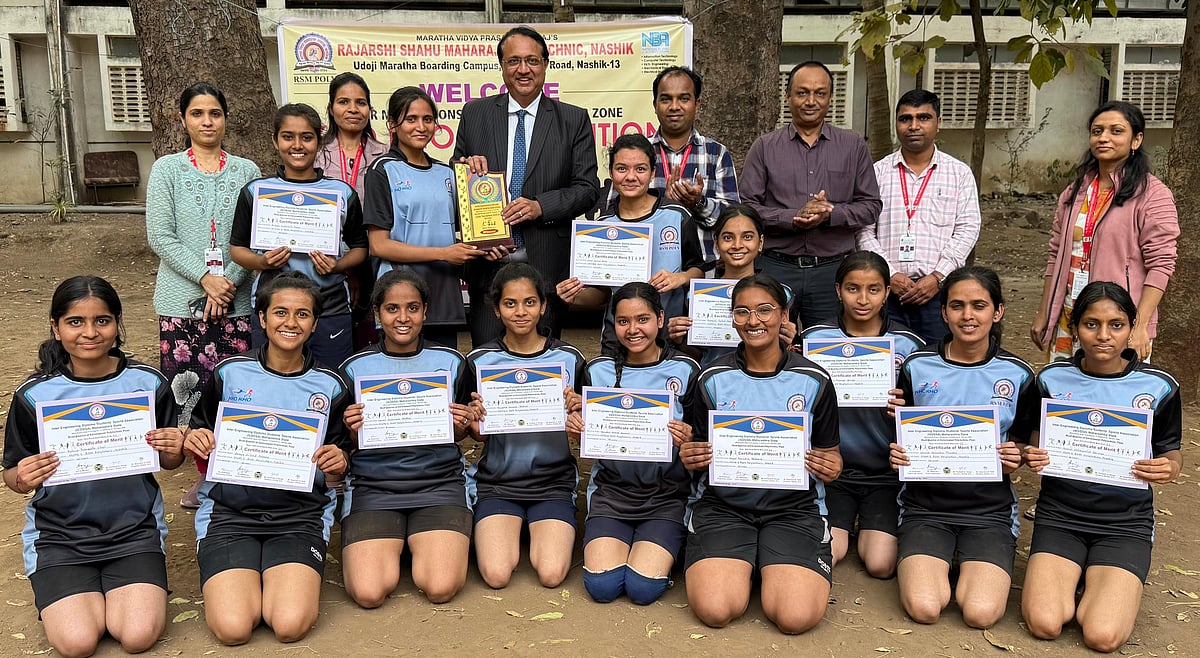 Nashik: RSM Polytechnic Kho-Kho Girls’ Team Wins IEDSSA Inter-Collegiate Championship