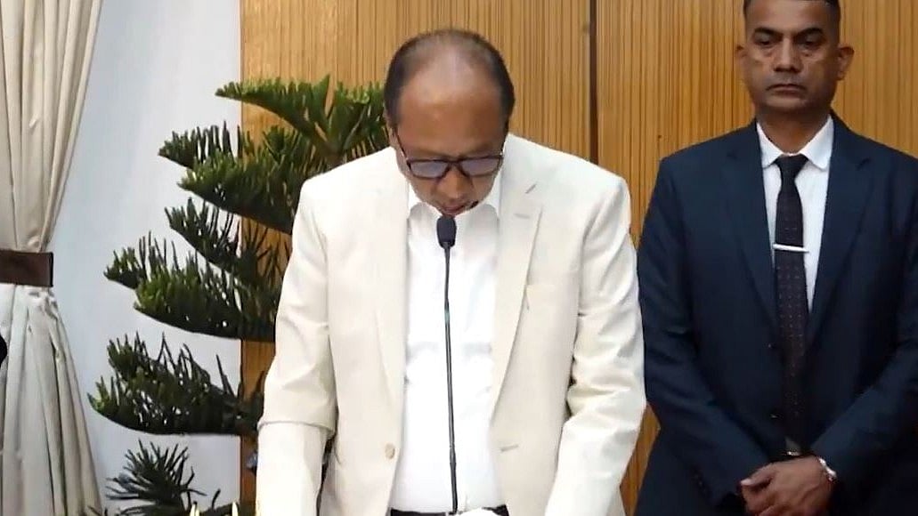 BJP's Y Khemchand Singh Takes Oath As Manipur CM, Nemcha Kipgen As His Deputy - VIDEO