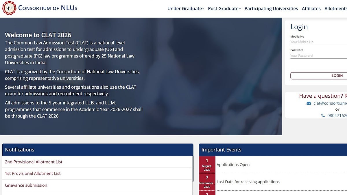 CLAT Counselling 2026: Third Merit List To Be Released Tomorrow at 10am At consortiumofnlus.ac.in; Here’s How To Check 