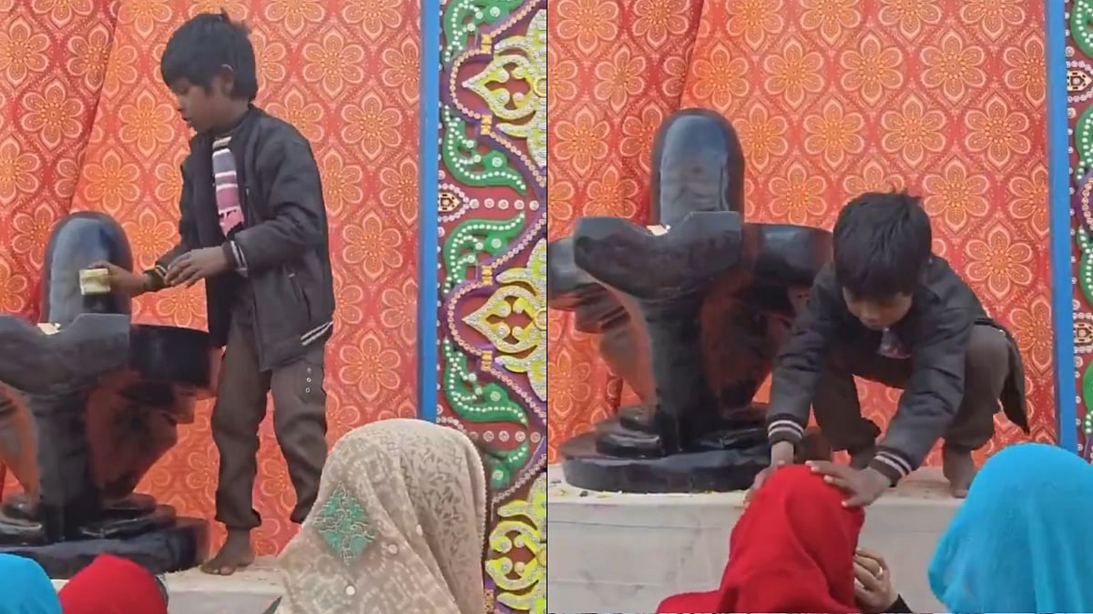 '₹10 Me Shiv Ka Aashirvaad': Viral Video Of Young Boy Blessing Devotees At Temple Sparks Debate Online 