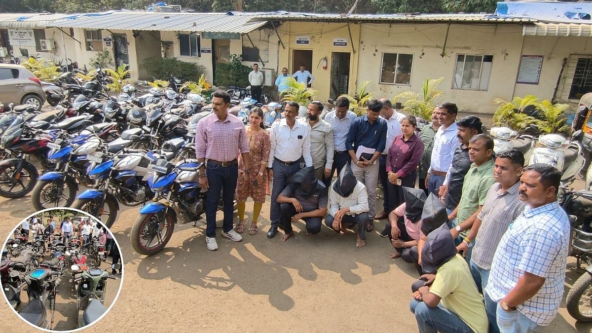 Navi Mumbai Police Bust Organised Vehicle Theft Gang, Recover 43 Stolen Bikes And Autos Worth ₹46...