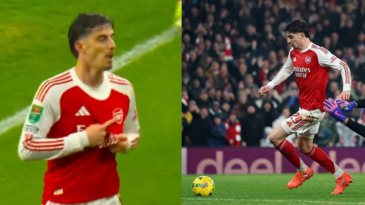 Carabao Cup: Kai Havertz Points To His Arsenal Badge After Scoring Against Former Club Chelsea;...