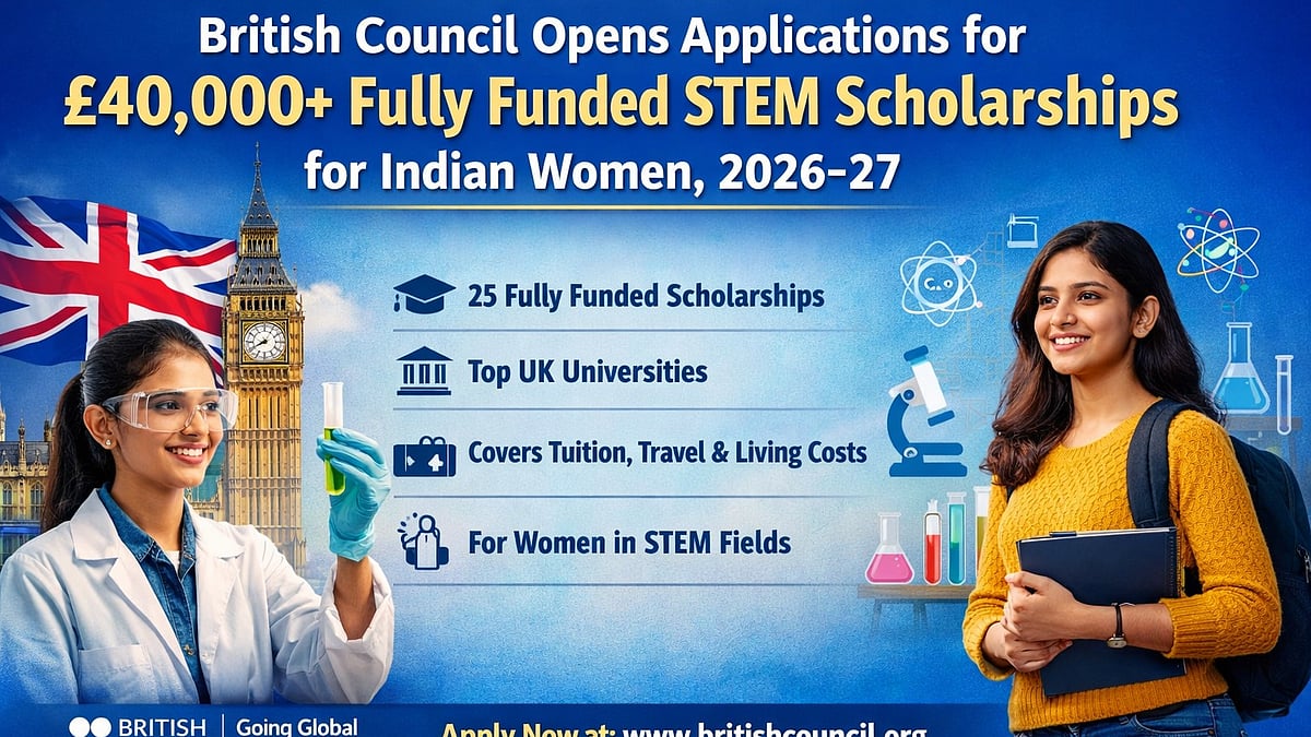 British Council Opens Applications Of £40,000+ Fully Funded STEM Scholarships For Indian Women...