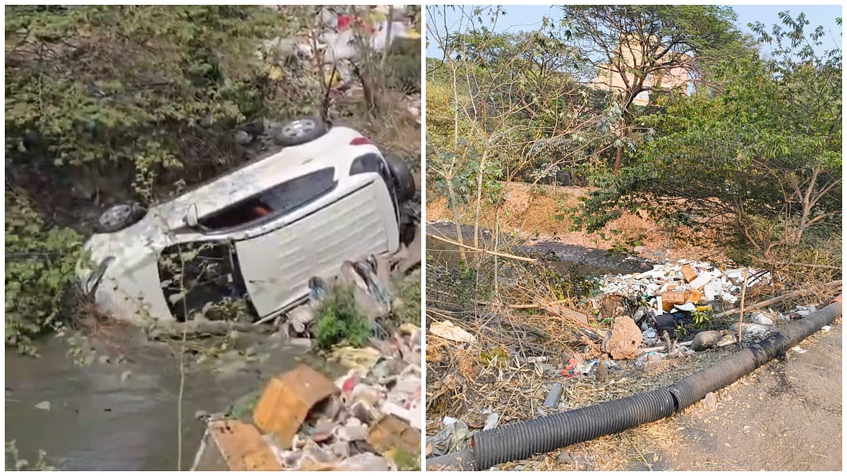 Pune: Car Falls Into Bhairoba Nullah In Wanowrie, Sparks Road Safety Concerns
