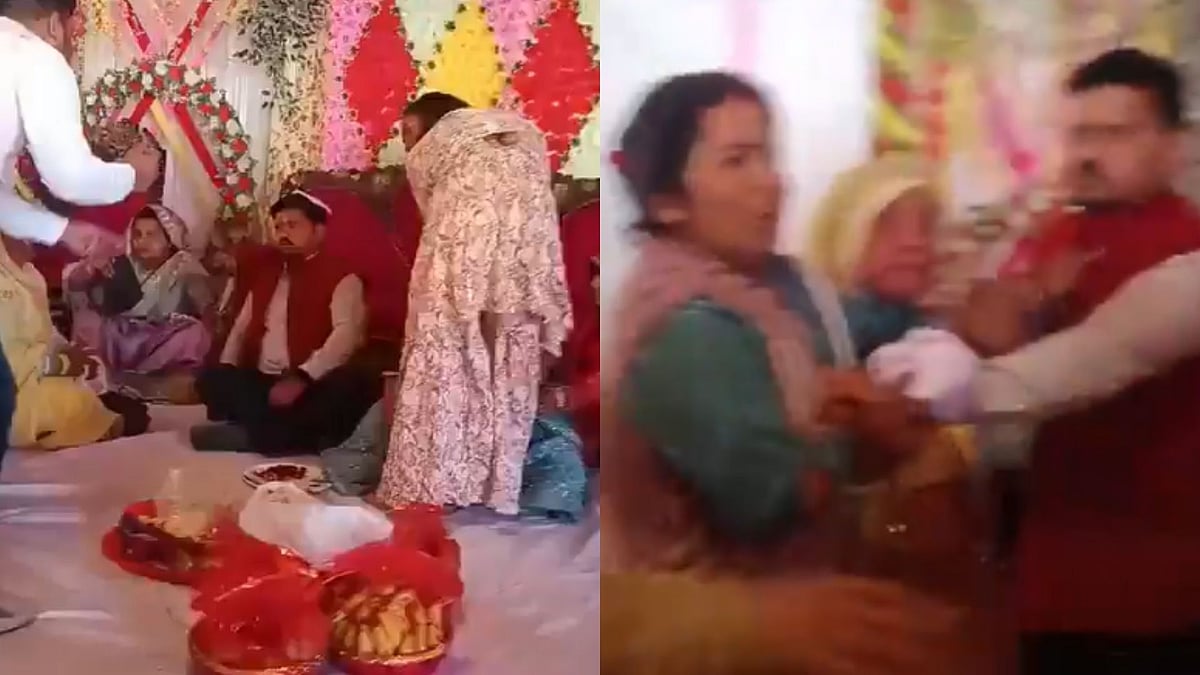 Video: Second Wife Crashes Husband’s Third Wedding In UP's Sitapur; Groom Detained
