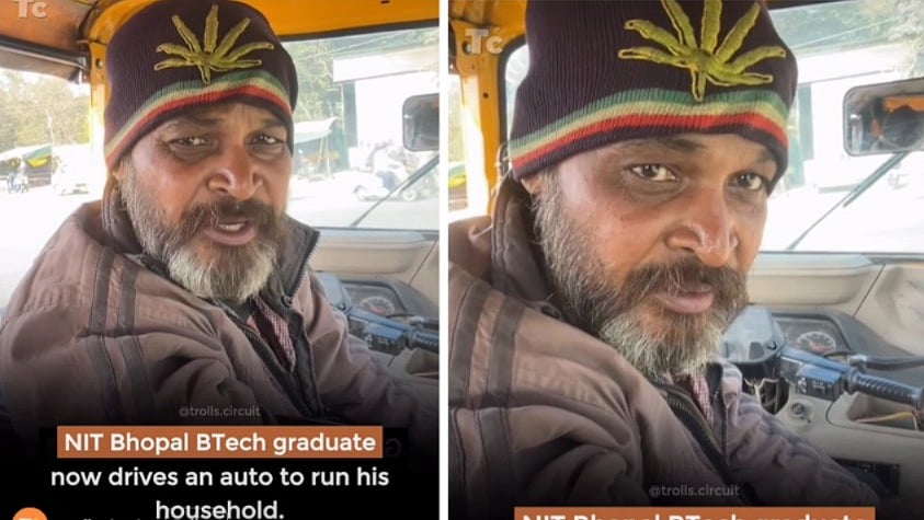 Bhopal News: BTech Graduate From Prestigious MANIT Drives Autorickshaw For Survival-- Heartbreaking...