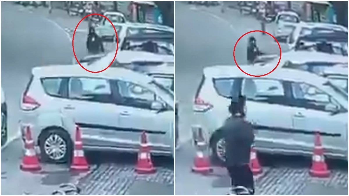 AAP Leader Killing: CCTV Captures Exact Moment When Masked Man Wearing Black Hoodie Opened Fire on Lucky Oberoi 