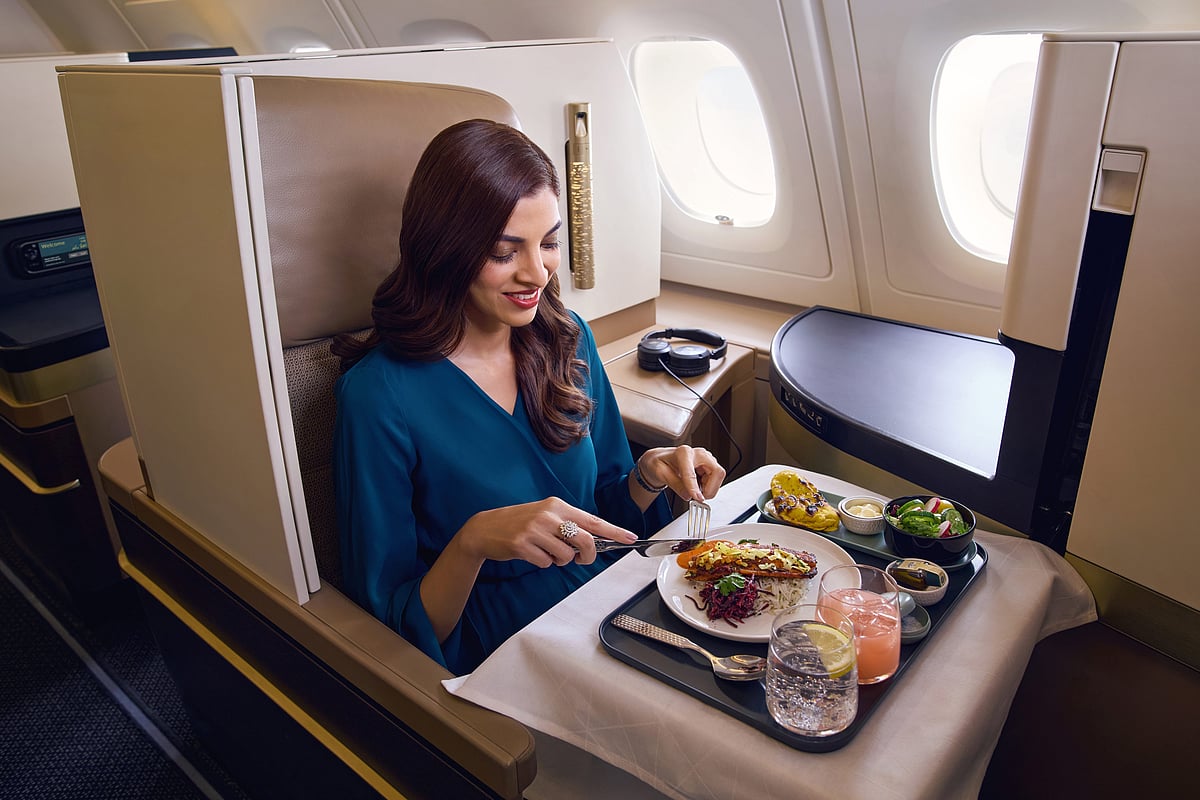 In-flight dining onboard Etihad Airways