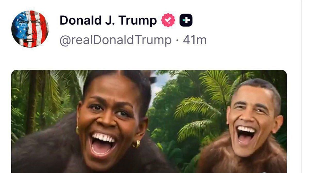 US President Donald Trump Deletes Racist Post Targeting Obamas After Bipartisan Backlash, Refuses To Apologise 