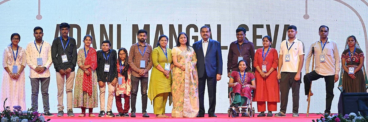 Diva & Jeet Adani Celebrate First Wedding Anniversary with Divyang Women