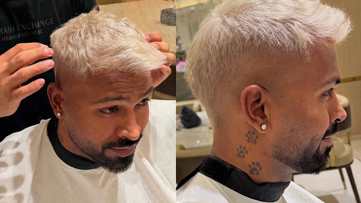 Hardik Pandya Flaunts New 'Platinum Blonde' Look As India All-Rounder Changes Hairstyle For ICC T20...